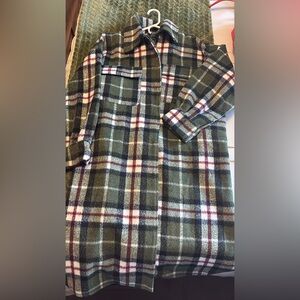 Fashion Nova Green Plaid Coat